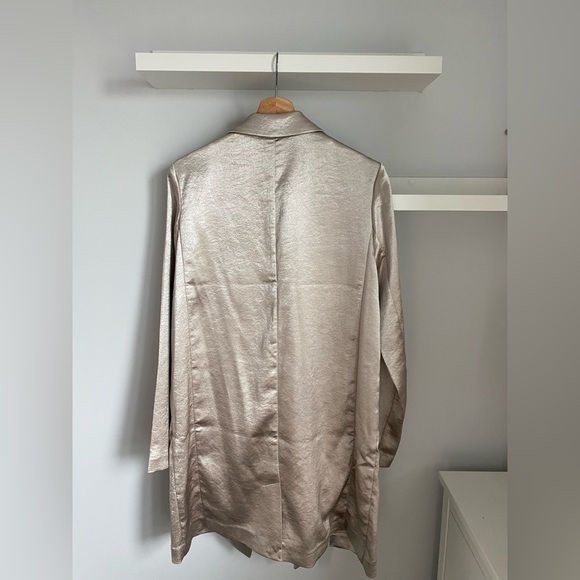 Forever 21 Long Blazer / Champagne/ Medium size - Picture 2 of 3